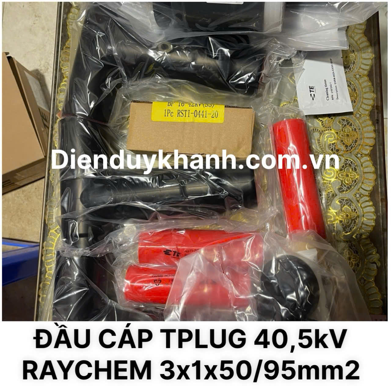 ĐẦU CÁP TPLUG 40,5kV RAYCHEM 3x1x50/95mm2 CHÍNH HÃNG GIÁ RẺ